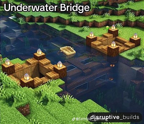 Midievil Minecraft Build, Minecraft House In Cliff, Underwater Bridge Minecraft, Minecraft Nether Bridge, Minecraft River Bridge, Minecraft Zoo Layout, Minecraft Zoo Exhibits, Underwater Base Minecraft, Underwater Minecraft Houses