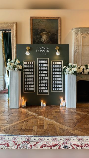 Megan Kelly Wedding & Event Signage on Instagram: "This seating chart will forever be one of my favorites!🤍  Lovers: @tbarnett26 @chealey44  Planner: @hrseventdesign  Venue: @tpcjasnapolanaweddings  Photographer: @hopehelmuthweddings  Stationary: @dg_creativestudio  Florals: @viburnumdesignsevents" Seating Chart Wedding Ideas For 300 People, Pictures Wedding Display At Reception, Nye Wedding Seating Chart, Seating Chart Wedding Ideas Elegant, Interactive Seating Chart Wedding, Unique Wedding Seating Chart Ideas, Seating Chart Wedding Ideas, Unique Seating Chart, Navy Wedding Theme