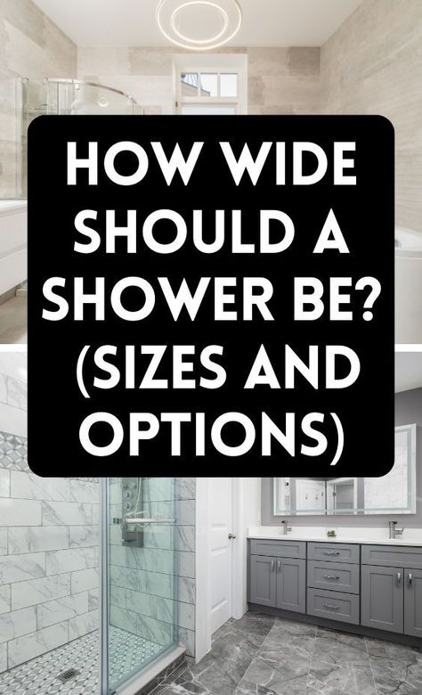 Don't make this mistake. Here's how wide a shower should be for the best bathroom layout ever. 6 Ft Shower Ideas, 60x36 Shower Ideas, 14x8 Bathroom Layout, 8 X 13 Bathroom Layout, 5 X 10 Bathroom Design, Master Shower Size, 8x8 Bathroom Layout With Laundry, Walk In Shower Sizes Bathroom Layout, Standard Shower Dimensions