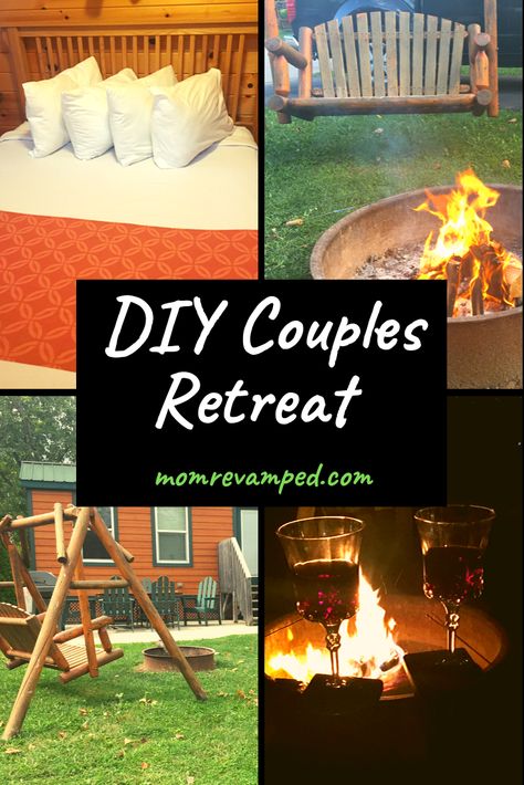 You can make any trip (or even just a weekend alone at home) into the best romantic vacation with these DIY couples retreat ideas.  via @Mom Revamped Black Couples Cabin Trip Ideas, Romantic Weekend At Home, Couples Retreat Activities, Couple Retreat Activities, Diy Couples Retreat, Diy Couple Crafts Projects, Couple Retreat Ideas, Romantic Cabin Getaway Activities, Romantic Cabin Getaway Ideas