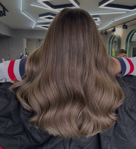 Graduation Hair Color Ideas, Cool Beige Brown Hair, Nescafe Hair Color, Capuchino Hair Color, Hazel Nut Hair, Old Money Burnett Hair, Nut Brown Hair, Cold Light Brown Hair, Rich Light Brown Hair