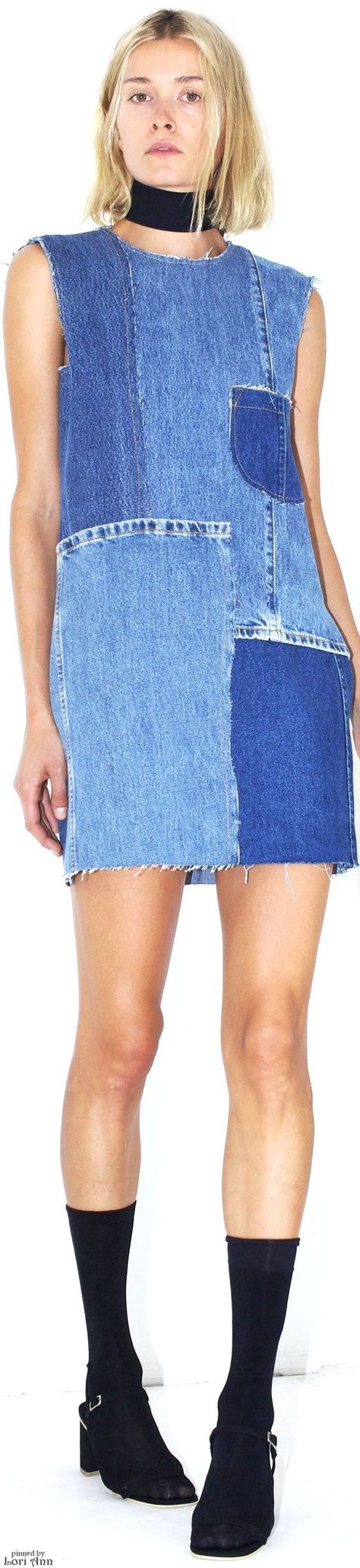 Jeans Patchwork, uma super tendência   Transforme sua calça jeans antiga em peças super descoladas, veja passo a passo Jean Diy, Denim Inspiration, New York Spring, Denim Ideas, Jean Dress, Denim Diy, Recycled Fashion, Upcycled Fashion, Patchwork Jeans