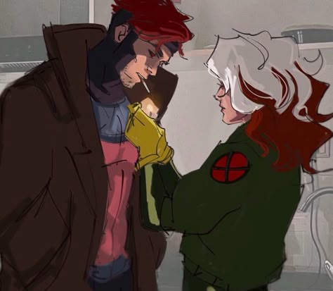 Rouge And Gambit, Rogue X Gambit, Gambit X Rogue, Gambit Wallpaper, Rogue Xmen, Gambit And Rogue, Gambit X Men, Xman Marvel, X Men Funny