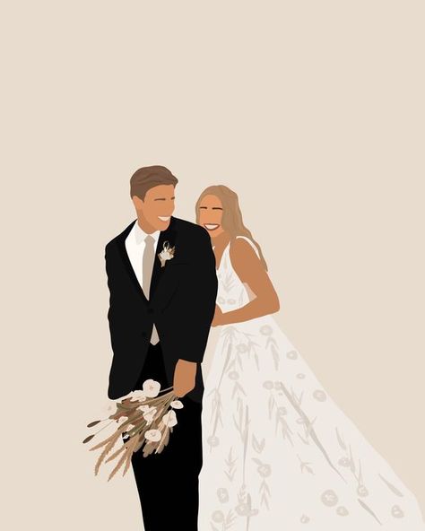 CUSTOM PORTRAIT | custom faceless portrait | personalized family portrait | portrait from photo | custom print | anniversary gift #minimalistart #facelessportrait #personalisedportrait #minimalistdrawing #birthdaygiftideas Procreate Wedding Portrait, Pastel Frame, Custom Illustrated Family Portrait, Custom Wedding Illustration, Anniversary Couple, Couple Marriage, Illustration Wedding, Family Decals, Custom Portrait Illustration