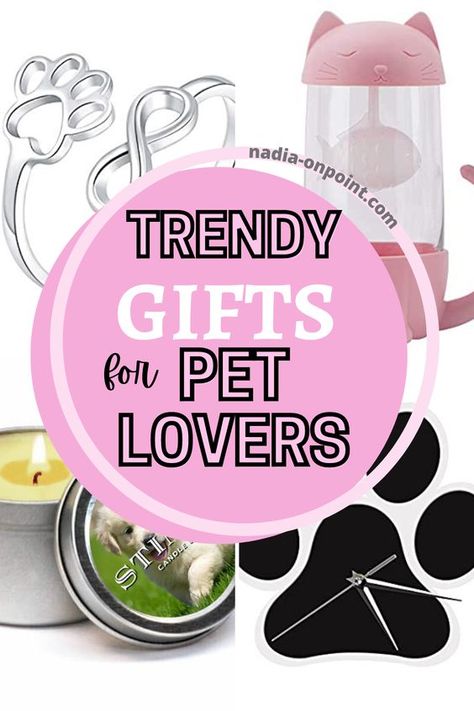 Trendy Gift Guide and Ideas! Here are some Pets and Pet Parent Gift Ideas! Do you know a Pet Parent? If so, here are some trendy gifts all pet lovers will adore! It doesn't matter if hey have a Dog or a Cat, the following gifts will be perfect for all Pet Lovers. They will also make a great Christmas Gift. #pets #pet #petlovers #cat #dog #birds #hamster Gourmet Dog Food, Dog Sitter Gift, Parent Gift Ideas, Practical Gift Ideas, Christmas Gift Baskets Diy, Dog Themed Gifts, Pet Parent Gifts, Lovers Gift Ideas, Gifts For Animal Lovers