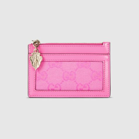 Gucci - Gucci Luce card case wallet Pink Girly Things Accessories, Wishlist Pink, Pink Christmas Gifts, Dream Items, Cute Wallets, Dream Bags, Girly Bags, Card Case Wallet, Gucci Gucci