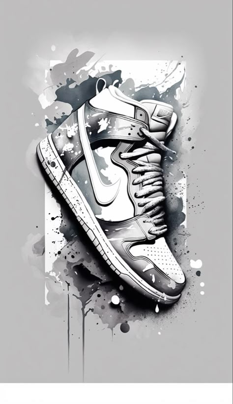 Cool Shoes Wallpapers, Nike Shoes Pictures, Sneakers Head Wallpaper, Grey Logo Design, Nike Art Drawing, Nike Shoes Wallpaper, Nike Jordan Wallpaper, Nike Pictures, Cool Jordans