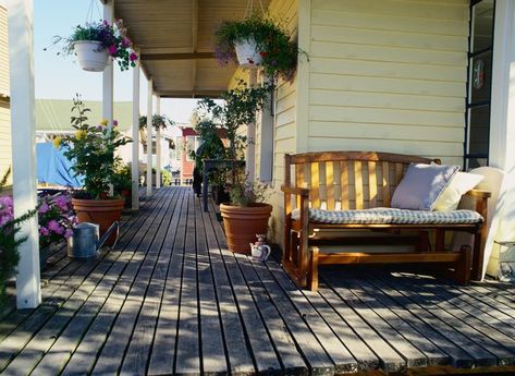 Remove patio furntiure and cover plants before proceeding. Outdoor Carpet On Deck, Deck Porch Ideas, Under Deck Storage, Porch Renovation, Second Story Deck, Outdoor Decking, Deck Repair, Laying Decking, Under Deck