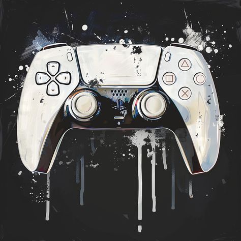 ⚪ Bring a touch of elegance to your gaming space with our White PS5 Controller Gaming Poster! 🎮✨ Add a clean and sophisticated vibe to your walls with this minimalist white poster. Elevate your decor with a touch of white - order now! 🏰 #WhitePoster #GamingRoom #ps5white https://techydiydad.etsy.com/listing/1669358632/ps5-controller-gaming-poster-premium-art Ps5 Decor, Ps5 Wallpaper, Game Controller Art, Gamer Wall Decor, Game Ps5, Gaming Bedroom, Gamer Decor, Gaming Poster, Gaming Space