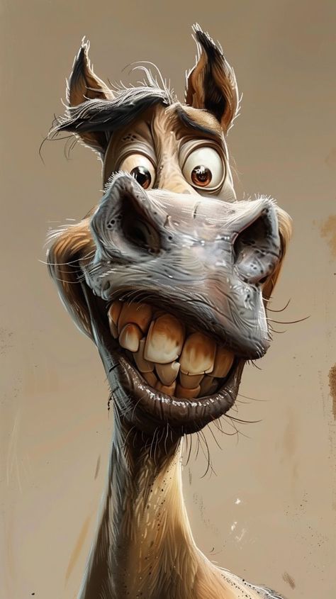 Funny Animal Images, Animal Caricature, Animal Portraits Art, Portraits Art, Animal Images, Animal Portraits, Caricatures, Funny Animal, Cartoon Animals