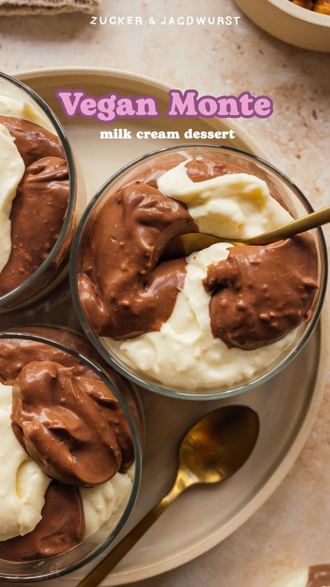 Vegan Cream Dessert, Easy Desserts Vegan, Healthy Lunch Vegan, Vegan Protein Dessert, Easy Vegan Dessert Quick, Simple Recipes Dessert, Quick Vegan Dessert, Vegan Whole Food Recipes, Vegan Recipes Dessert