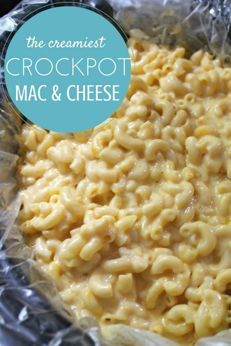 Seriously, this is the CREAMIEST and EASIEST macaroni and cheese recipe ever.  You cook the noodles, dump in the ingredients and two hours later your family will be singing your praises!  Check out the full recipe and make it for our next potluck or big family meal.  It will be a big hit with the kids and the adults! Crock Pot Mac, Easy Mac N Cheese Recipe, Velveeta Recipes, Crockpot Mac And Cheese, Big Family Meals, Easy Mac And Cheese, Easy Macaroni, Macaroni And Cheese Recipe, Macaroni N Cheese Recipe