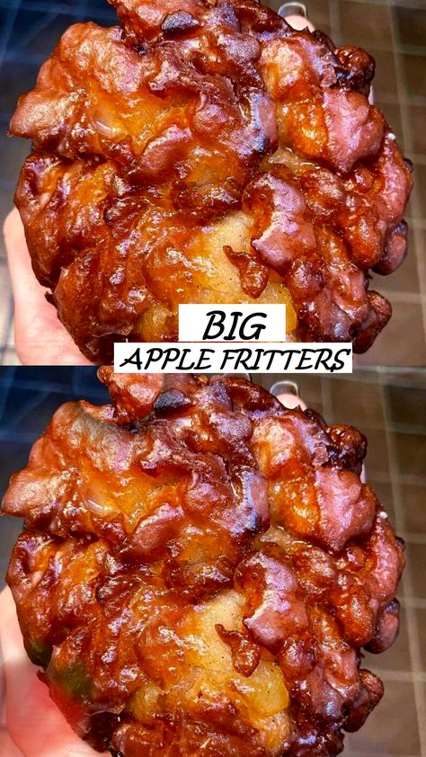 Cake Mix Apple Fritters, Large Apple Fritters, Diy Apple Fritters, The Best Apple Fritters, Apple Fritters Yeast Dough, Crispy Apple Fritters Recipe, Applefritters Fritters Recipes, Big Apple Fritters Recipe, Apple Flips Recipes