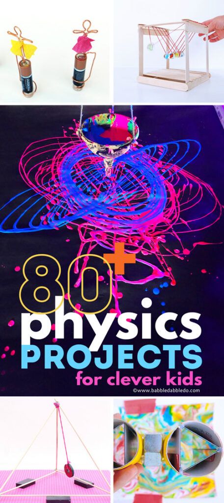 80 of the Best Physics Projects for Clever Kids - Babble Dabble Do Physics Is Fun, Science Based Art Projects, Physics Activities For Kids, Physics Models Projects, Physics Experiments For Kids, Physics Project Ideas, Engineering Projects For Kids, Physics For Kids, Physical Science Projects