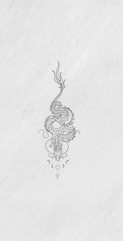 Nature Tattoo Ideas, Red Dragon Tattoo, Minimalistic Tattoo Ideas, Small Dragon Tattoos, Minimalistic Tattoo, Dragon Tattoo For Women, Aries Tattoo, Cool Nature, Small Pretty Tattoos