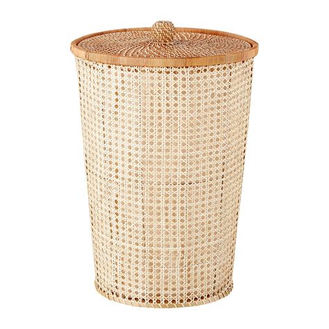 The Container Store Albany Rattan Hamper | The Container Store Laundry Bin Ideas, Bathroom Hampers, Hamper Cabinet, Tv Nook, Light Furniture, Laundry Basket With Lid, Laundry Hamper With Lid, Laundry Hampers, Esthetician Room