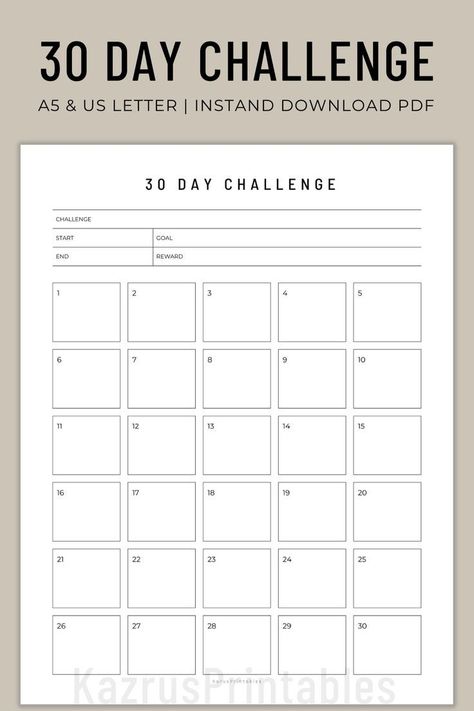 30 day habit tracker printable 30 Day Habit Tracker, 30 Day Challange, Planners For Men, Challenge 30 Day, Printable Self Care, Fitness Planner Free, Fitness Tracker Printable, Planner Fitness, Tracker Free