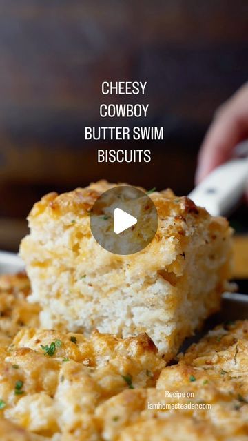 Amanda Rettke on Instagram: "Click the link in my profile for recipe! #iamhomesteader #homesteadrecipes #cowboybutter #butterswimbiscuits 

RECIPE: https://iamhomesteader.com/cowboy-butter-swim-biscuits/" Cowboy Butter Swim Biscuits, Cowboy Biscuits, Amanda Rettke, Butter Swim Biscuits, Swim Biscuits, Cowboy Butter, Appetizers Finger Foods, Making Bread, Finger Food Appetizers