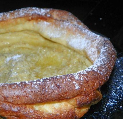 Vanilla Puff Pancake Recipe - Breakfast.Food.com Puff Pancake Recipe, German Pancakes Recipe, Pennsylvania Dutch Recipes, Baby Recipe, Dutch Baby Recipe, Puff Pancake, Amish Recipes, Dutch Recipes, 9x13 Baking Dish