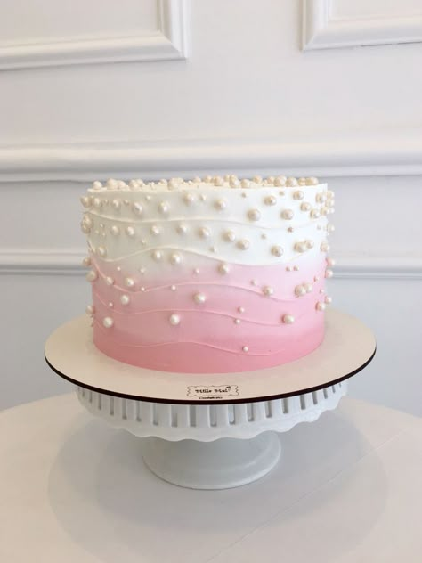 Birthday Cake For Women Simple, Girly Birthday Cakes, Cake Designs For Girl, Small Birthday Cakes, White Birthday Cakes, 50 Shades Of Pink, 13 Birthday Cake, There's No Tomorrow