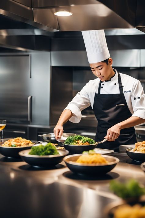 Treat yourself to a culinary experience like no other with our exclusive personal chef service in Singapore! From intimate dinners to lavish events, our talented chefs curate exquisite menus tailored to your taste buds. Elevate your dining experience and savor every moment. Book your private chef today! 🥂 #PersonalChef #SingaporeDining #GourmetExperience #LuxuryDining #CulinaryDelights 🍽️ Culinary Photoshoot Ideas, Chef Pictures Image Cooking, Chef Cooking Photography, Private Chef Aesthetic, Chef Poses, Chef Pictures, Personal Chef Service, Cooking Photography, Romantic Dinner For Two