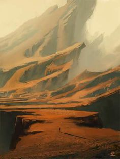 Concept Art Landscape, Desert Land, Landscape Concept, 다크 판타지, Art Disney, Fantasy Places, Fantasy Setting, Fantasy Art Landscapes, Fantasy Concept Art