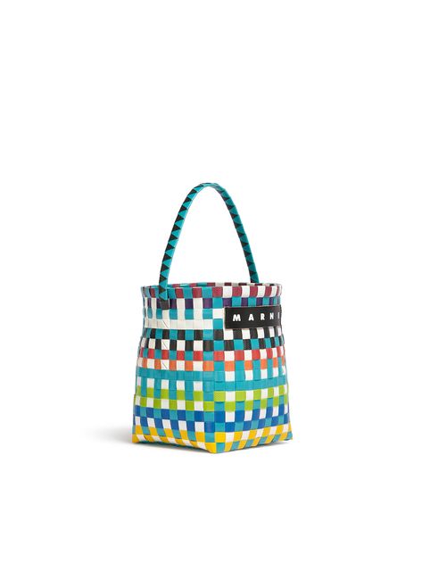 POD MINI BASKET BAG H20xD20-12HANDLE | Marni Marni Bucket Bag, Marni Raffia Bag, Marni Woven Bag, Marni Crossbody Bag, Marni Bag, Wool Bags, Brand Tags, Basket Bag, Flat Color