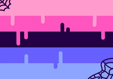 Spooky Pride Flags, Attraction Flags, Halloween Pride Flags, Binary Aesthetic, Background For Gacha, Omnisexual Flag, Non Binary Aesthetic, Lgbtq Pride Art, Halloween Flag