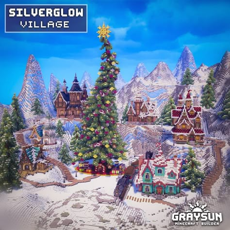 Minecraft Builds Survival, Minecraft Holiday, Play Bakery, Fantasy Minecraft, Snowy Village, Minecraft Farm, Minecraft House Plans, Minecraft House Tutorials, Minecraft Cottage