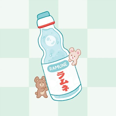 little ramune bears for the second illustration in the series! There is no rhyme or reason as to why I chose the animals I did I just love to draw bears 🐻🩷 Ramune Drawing, Idea Sticker, Doodle Cute, Rhyme Or Reason, Choose Me, The Animals, Just Love, Cute Art, Bears