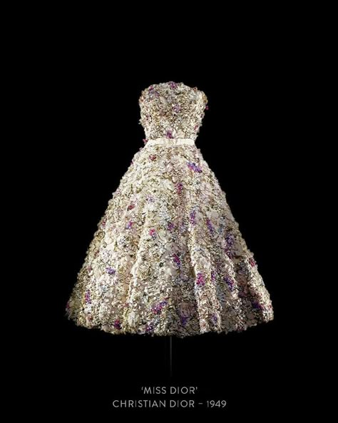 Miss Dior Dress, Dior Vintage Dress, Dior 1950s, Vintage Dior Dress, Christian Dior Gowns, Dior Designer Of Dreams, 1950 Dress, Dresses 70s, Christian Dior Dress