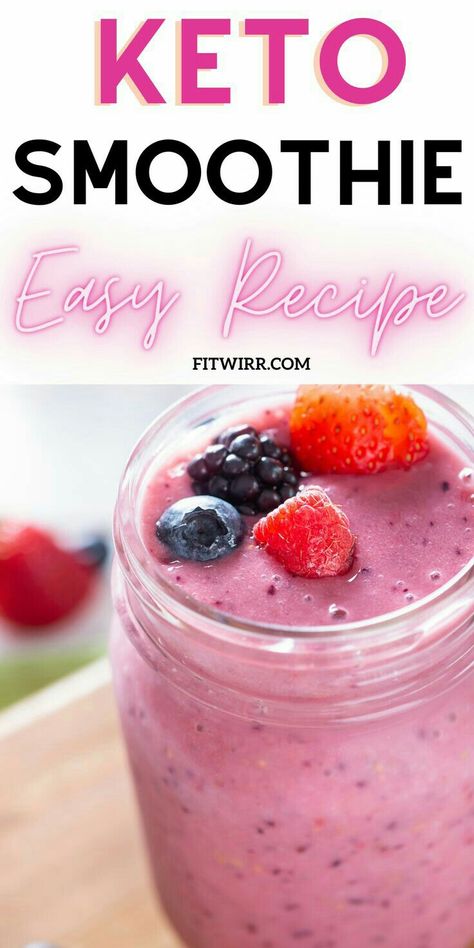 Smoothie Recipes Keto, Quick Low Carb Breakfast, Smothie Recipes, Popular Drink Recipes, Low Carb Smoothie Recipes, Mixed Berry Smoothie, Berry Smoothie Recipe, Keto Smoothie Recipes, Keto Smoothie