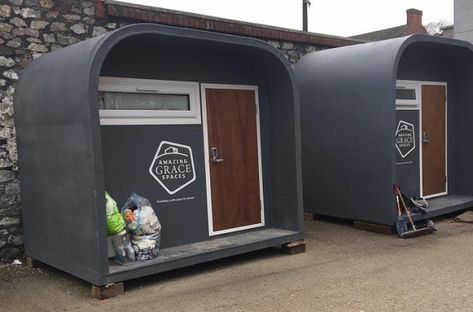 Homeless Shelter Ideas, Homeless Shelter Design, Sleep Pods, Sleep Pod, Emergency House, Sleep Box, Pod Hotels, Homeless Housing, Homeless Shelters