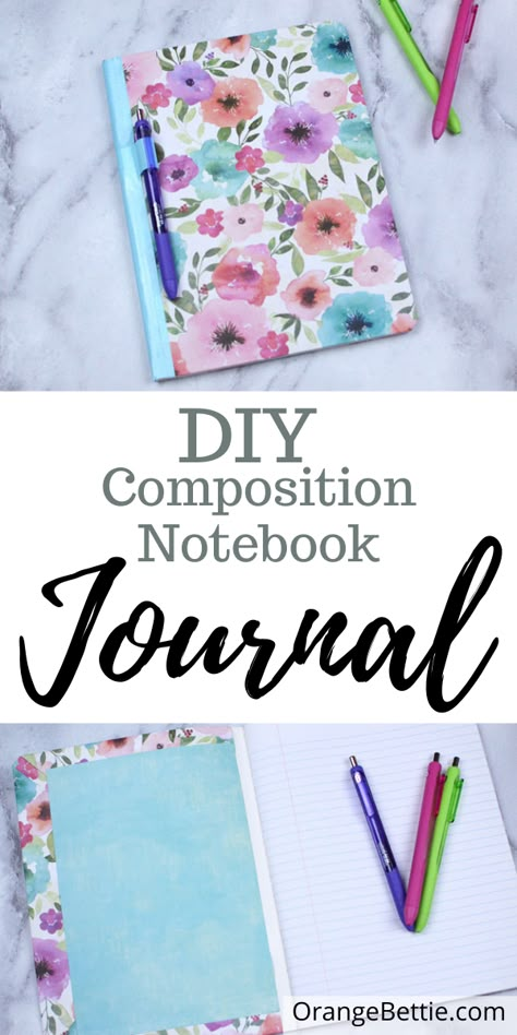 Composition Notebook Cover Diy Ideas Scrapbook Paper, Decorate A Composition Notebook, How To Decorate A Composition Notebook, Decorating Your Journal, Modge Podge Notebook Cover, Covered Notebooks Ideas, Altered Spiral Notebooks, Diy Composition Notebook Cover, Composition Notebook Covers Diy