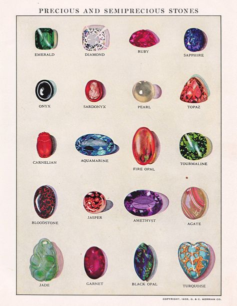 Excited to share this item from my #etsy shop: vintage gemstones and precious stones, 1940's book illustration, a digital download sheet, no. 41 Jewelry Rendering, Jewelry Illustration, Jewelry Drawing, Colored Stones, Images Vintage, Illustration Vintage, Semi Precious Stones, Vintage Printables, Gems And Minerals