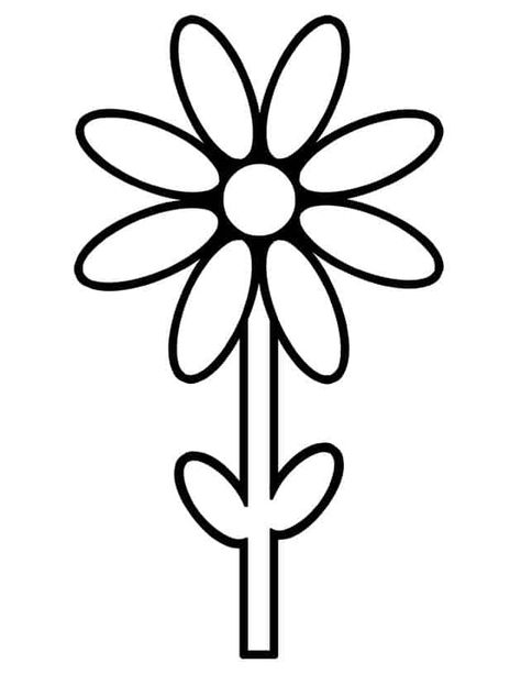 Flower Template Free Printable with Petals - A Crafty Life Flower Dot Painting, Dot Painting Flowers, Easy Kindergarten Crafts, Preschool Flowers, Preschooler Crafts, Preschool Crafts For Kids, Flower Crafts Preschool, Flower Crafts For Kids, Flower Templates Printable Free