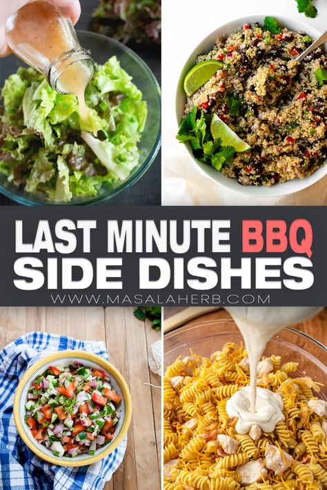 Last-minute side dish ideas can save your Cookout, or they can enhance your BBQ menu. Collect rave reviews from your family and friends and save time in your kitchen with these extra useful last-minute side dish recipes! www.MasalaHerb.com Last Minute Side Dishes, Flavorful Broccoli, Asian Vinaigrette, Pineapple Jam Recipe, Easy Broccoli Casserole, Broccoli Casserole Recipe, Grilled Dinner Recipes, Cookout Side Dishes, Broccoli Recipes Casserole