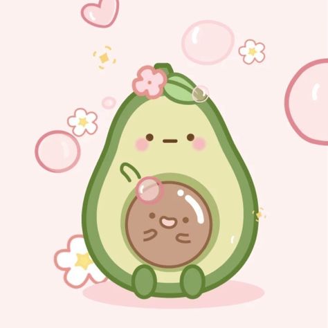 Avocado Wallpaper, Avocado Cartoon, Avocado Art, ليلو وستيتش, Pusheen Cute, Cute Donuts, Cute Laptop Stickers, Cute Avocado, Wallpaper Doodle