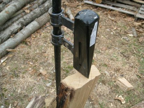 Kindling Splitter, Cool Welding Projects, Wood Splitter, Log Splitter, Diy Welding, Metal Welding, Shower Tile Designs, Cool Woodworking Projects, Diy Holz