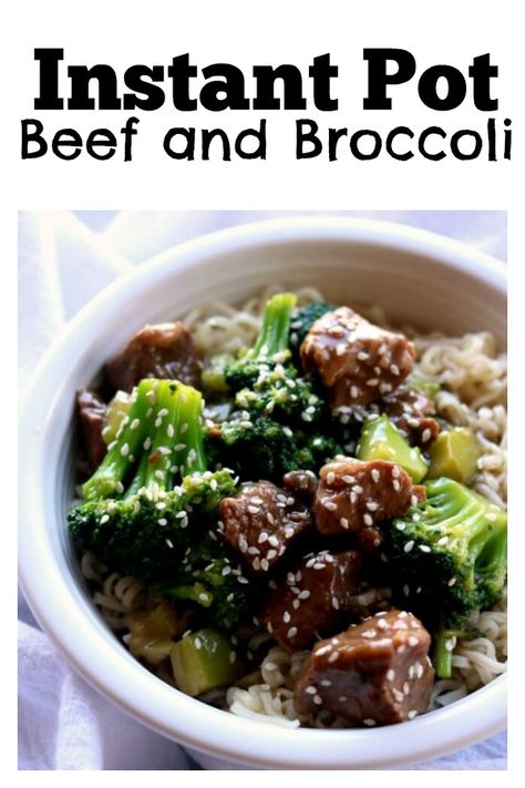 Instant Pot Beef and Broccoli–tender pieces of beef are served alongside broccoli and a savory and slightly sweet Asian sauce for a homemade version of your favorite Chinese takeout dish. #instantpot #instapot #pressurecooker Instant Pot Beef And Broccoli, Backstrap Recipes, Venison Backstrap, Beef Food Recipes, Deer Recipes, Deer Meat Recipes, Mapo Tofu, Deer Meat, Potted Beef