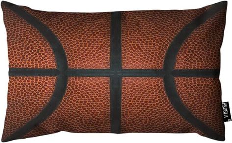 Amazon.com: EKOBLA Throw Pillow Cover Basketball Game Leather Texture Spot Sport Cool Design Red Black Rectangular Throw Pillow Covers for Couch Sofa Home Decor Cotton Linen 12x20 Inch : Home & Kitchen Crochet Basketball Pillow, Nike Basketball Pillow, Basketball Throw Pillow, Basketball Blanket, Basketball Pillow Cases, Sofa Home, Basketball Games, Leather Texture, Cotton Linen