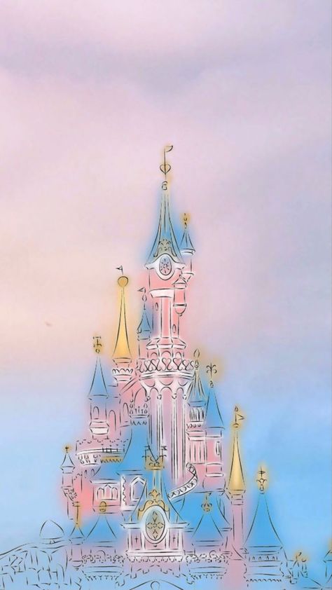 Disneyland Paris Wallpaper Iphone, Disneyland Paris Drawing, Disneyland Paris Castle Drawing, Disney Character Wallpaper, Disney Iphone Wallpaper Aesthetic, Cute Disney Characters Wallpaper, Pink Disney Wallpaper, Disneyland Wallpaper Aesthetic, Disney Wallpaper For Iphone Aesthetic