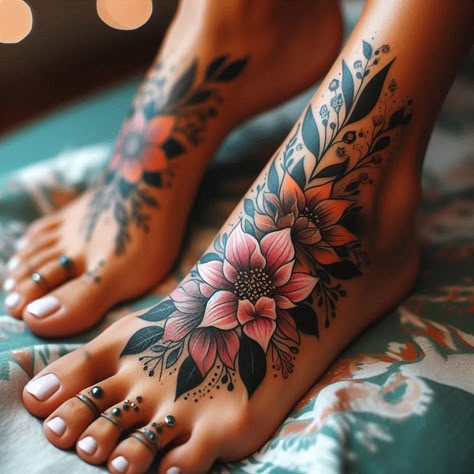 15 Baby Feet Tattoo Ideas to Cherish Precious Moments 1 Ankle And Leg Tattoos For Women, Foot Leg Tattoos For Women, Foot To Ankle Tattoos For Women, Ankle Cover Up Tattoos For Women, Women’s Foot Tattoos, Foot Tattoo Cover Up Ideas For Women, Floral Foot Tattoos For Women, Elegant Foot Tattoos For Women, Foot Flower Tattoos