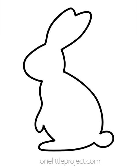 Looking for a bunny outline? We've got 20 pages of bunnies that you can download and print for FREE! There are different bunny designs in all different sizes. Use a bunny template for spring or Easter crafts or for any other activity where you might need a bunny shape. Easter Window Display, Bunny Outline, Easy Learning Activities, Easter Egg Template, Easter Bunny Template, Egg Template, Pom Pom Bunnies, Victoria Wood, Bunny Shape