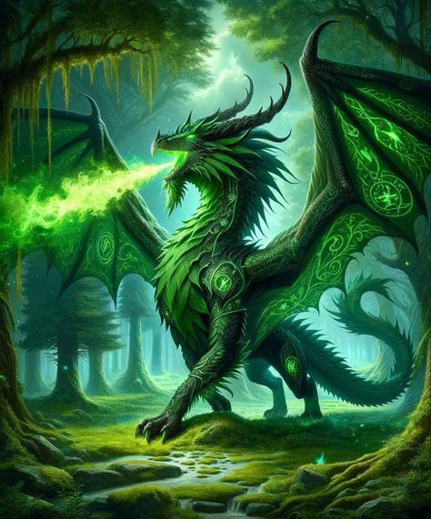 Green Dragon Art, Celtic Dragon Drawing, Art Pp, Emerald Dragon, Fantasy Dragons, Legendary Dragons, Mythical Dragons, Here There Be Dragons, Dragon Stuff