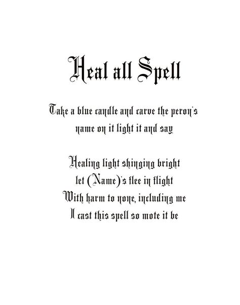 Health Spells For A Loved One, Healing Spell For A Loved One, Health Spells Wicca, Healing Heart Spell, Feel Better Spell, Spells For Positive Change, Get Well Spell, Spells For Self Healing, Healing Spell Chant