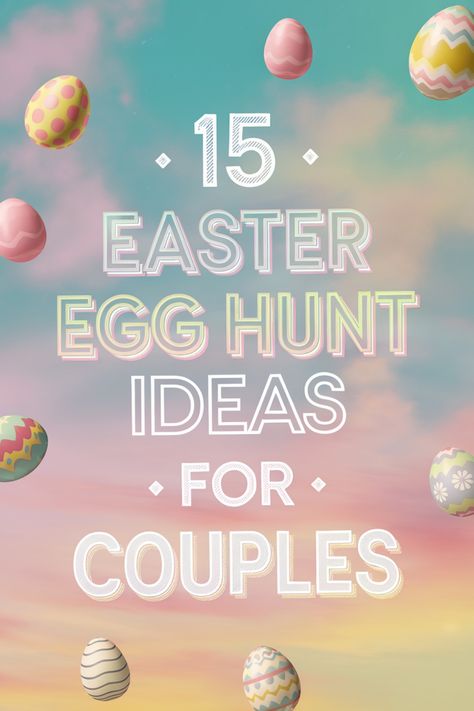 Discover 15 Easter Egg Hunt Ideas for Couples to add some fun and excitement to your holiday celebration. These creative and unique ideas will help you create lasting memories with your partner as you search for hidden treasures together. From themed hunts to DIY clues, there are plenty of ways to make this Easter unforgettable. Whether you're planning a romantic date or just looking for a new twist on the traditional Easter egg hunt, these ideas are sure to bring joy and laughter to your day. Couples Trivia, Easter Egg Hunt Ideas, Egg Hunt Ideas, Easter Surprise, Traditional Easter, Couple Activities, Romantic Surprise, Childhood Games, Easter Traditions