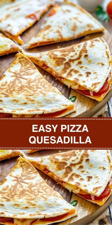 Pepperoni And Cheese Quesadilla, Pizza Quesadillas Recipes, Recipes With Pizza Sauce, Pizza Quesadilla Recipes, Pepperoni Quesadilla, Pepperoni Pizza Quesadillas, Pepperoni Rolls Recipe, Easy Taco Casserole, Camp Meals