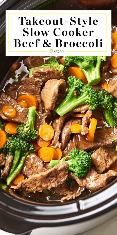 Broccoli In The Crockpot, Chinese Food Dinner, Slow Cooker Beef And Broccoli, Crockpot Beef And Broccoli, Meals For Families, Steak And Broccoli, Easy Beef And Broccoli, Beef Broccoli, Better Than Takeout