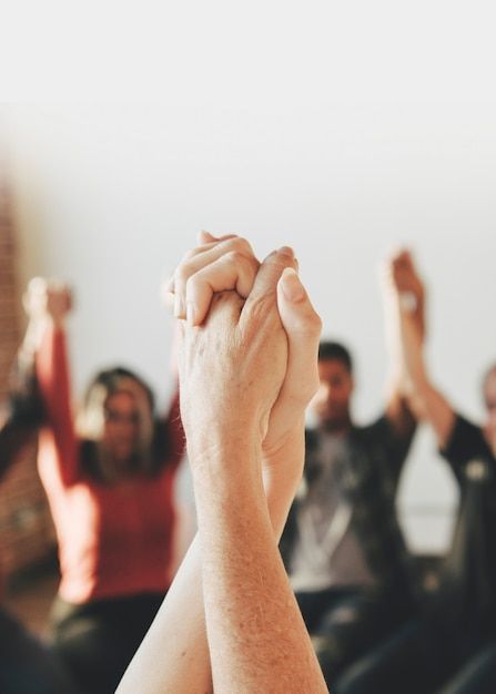 Church Announcements, Hands Up In The Air, People Holding Hands, Handsome Bearded Men, Diverse People, Rehab Center, Detox Program, Group Therapy, People Struggle